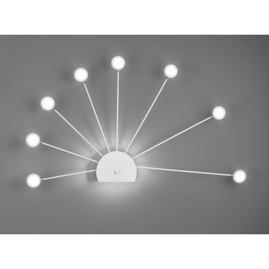 Trio - LED dimmbare Wandleuchte PEACOCK 9xLED/2,6W/230V weiß