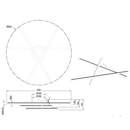 Trio - LED dimmbarer Einbaukronleuchter SMARAGD 3xLED/8W/230V 3000-6000K