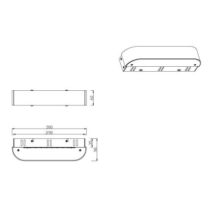 Trio - LED RGBW dimmbare Wandleuchte ADRIANA LED/5,5W/230V 3000-6500K Wi-Fi + Fernbedienung
