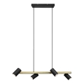 Trio - Pendelleuchte MARLEY mit Kabel 4xGU10/35W/230V schwarz/gold