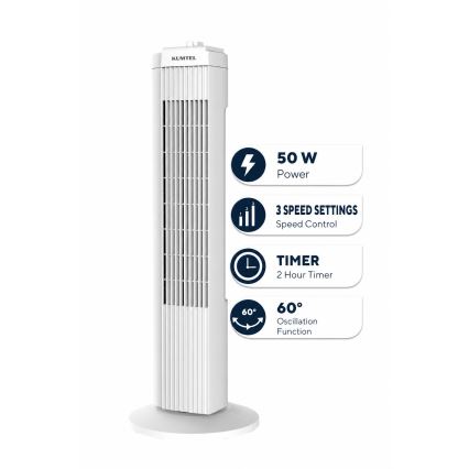 Turmventilator 50W/230V weiß
