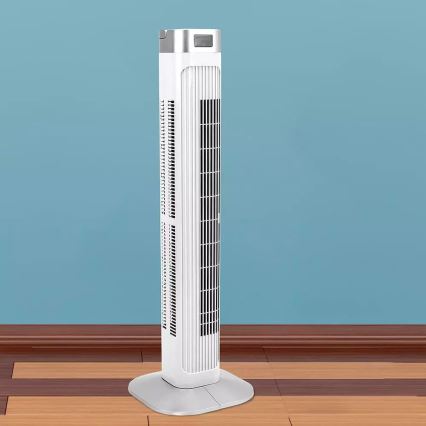 Turmventilator mit Temperaturanzeige und Fernbedienung 55W/230V