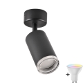 TURYN Deckenstrahler LED RGBW dimmbar 1xGU10/6,5W/230V 2700-6500K Wi-Fi IP44 schwarz