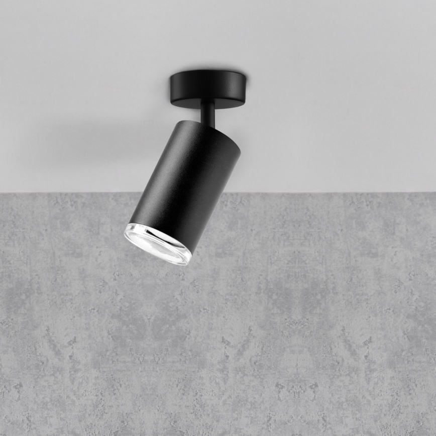 TURYN Deckenstrahler LED RGBW dimmbar 1xGU10/6,5W/230V 2700-6500K Wi-Fi IP44 schwarz
