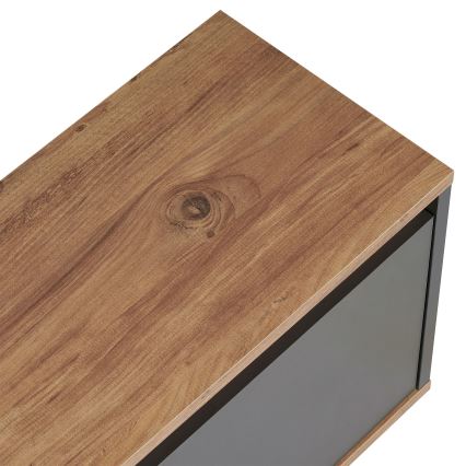 TV-Board KREDE 160x30 cm Anthrazit/Kiefer