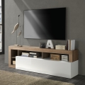 TV-Board LENOR weiß/Eiche
