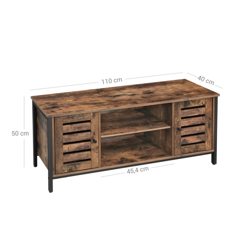 TV-Board VOLTAR Braun/Schwarz