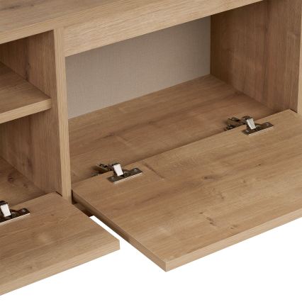 TV-Lowboard KREDE 160x30 cm Eiche