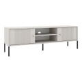 TV-Lowboard LUE Beige/Schwarz