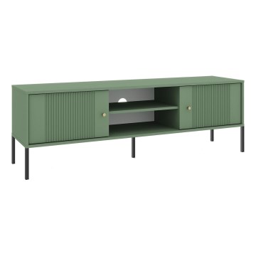 TV-Lowboard LUE grün/schwarz