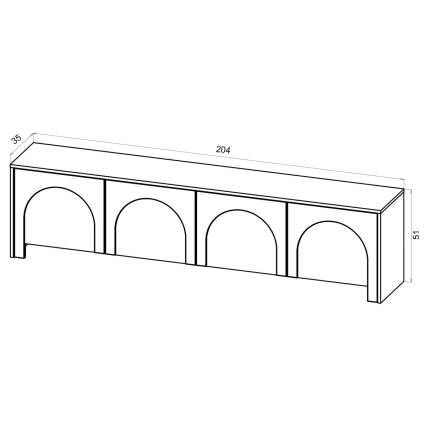 TV-Lowboard NIO Kaschmir/Beige
