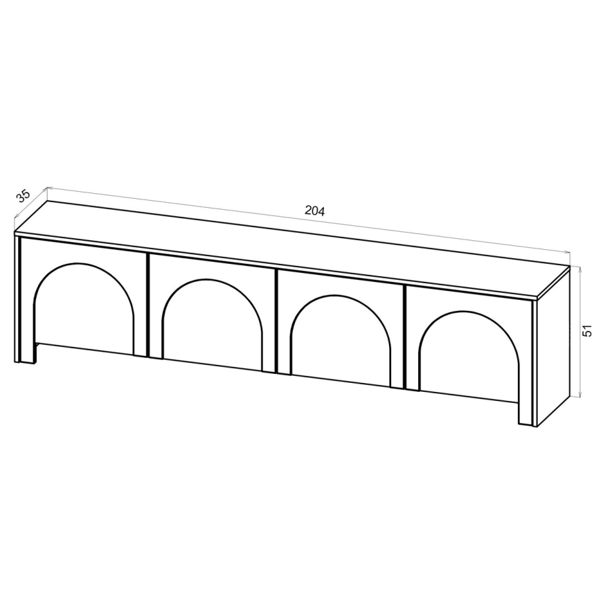 TV-Lowboard NIO Kaschmir/Beige