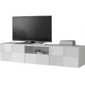 TV-Lowboard SERIAN 184x42x42 cm weiß
