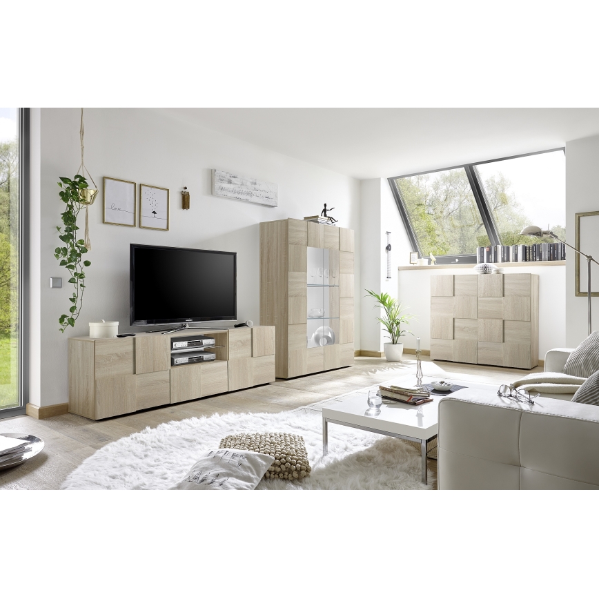 TV-Lowboard SERIAN Sonoma-Eiche