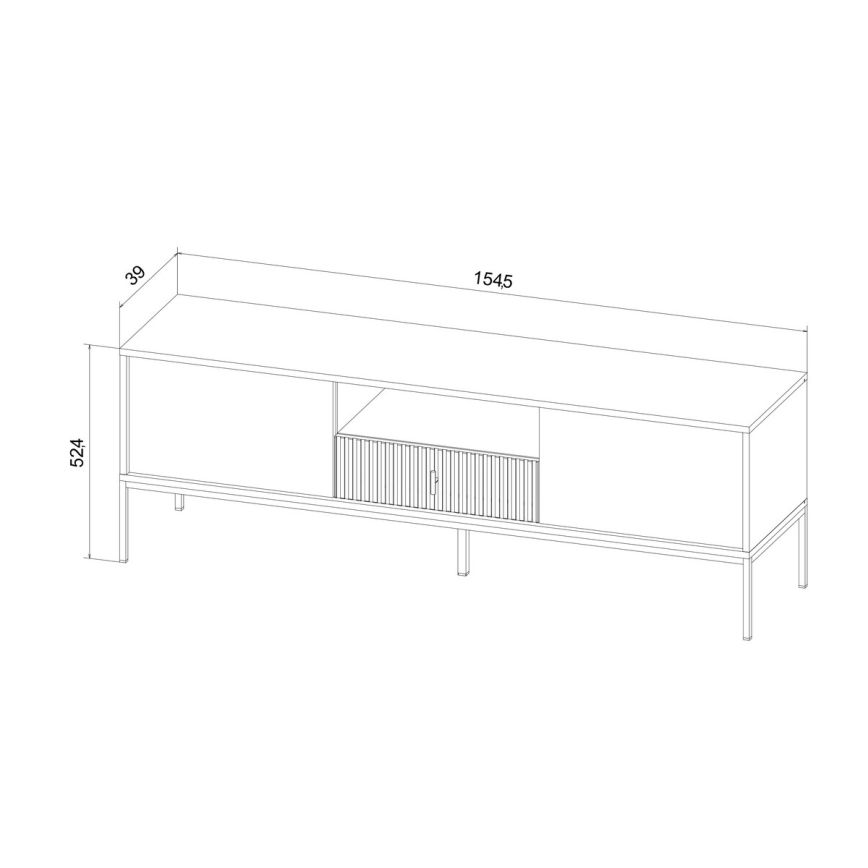 TV-Lowboard SUE schwarz