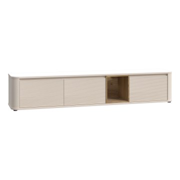 TV-Lowboard WARO Beige/Braun