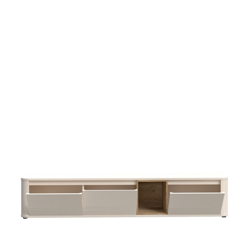 TV-Lowboard WARO Beige/Braun