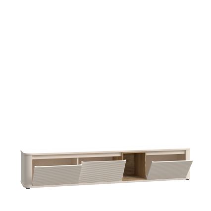 TV-Lowboard WARO Beige/Braun