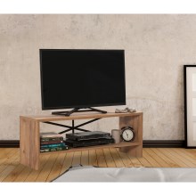 TV-Tisch 45x90 cm braun