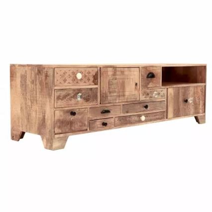 TV-Tisch MANU 160x50 cm Massivholz/Mangobaum