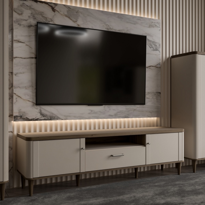 TV-Tisch VIRO, Braun/Beige