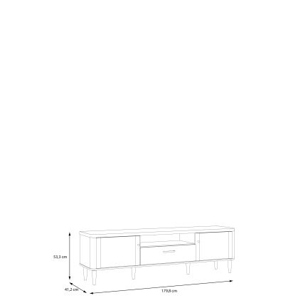 TV-Tisch VIRO, Braun/Beige