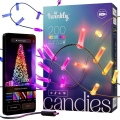 Twinkly - Dimmbare LED-RGB-Weihnachtskette CANDIES 200xLED 14 m USB Wi-Fi