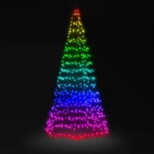 Twinkly - Dimmbarer LED-RGBW-Weihnachtsbaum für den Außenbereich LIGHT TREE 450xLED 3m IP44 Wi-Fi