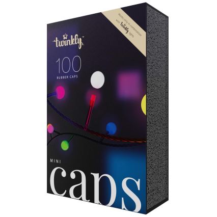 Twinkly - Dekorative Silikon-Endkappen MINI CAPS 100 Stk.