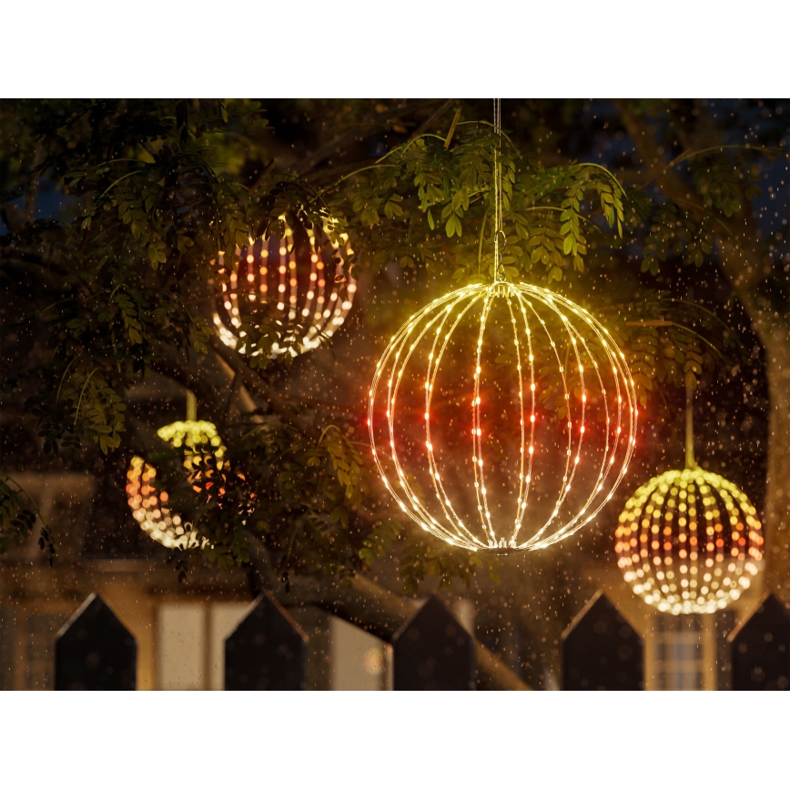Twinkly - RGBW-LED dimmbar Außendekoration SPHERE 210 LEDs IP44 Wi-Fi