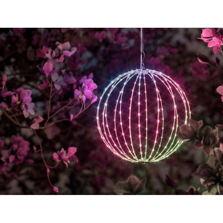 Twinkly - RGBW-LED dimmbar Außendekoration SPHERE 210 LEDs IP44 Wi-Fi