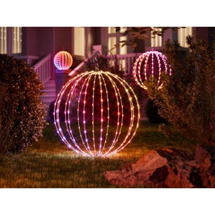 Twinkly - RGBW-LED dimmbar Außendekoration SPHERE 210 LEDs IP44 Wi-Fi