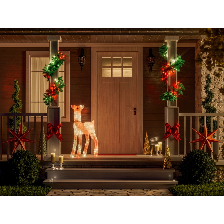 Twinkly - LED RGBW dimmbares Weihnachtsrentier für den Außenbereich REINGEERS 200 LEDs IP44 Wi‑Fi