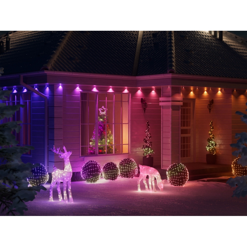 Twinkly - Dimmbares Outdoor-Weihnachtsrentier LED RGBW REINGEERS 240xLED IP44 Wi-Fi