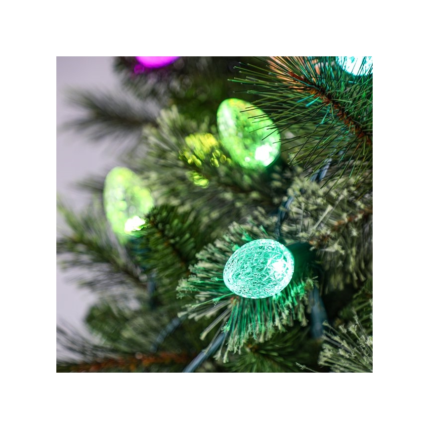Twinkly - LED RGB dimmbare Außen-Weihnachtslichterkette FACETED 40xLED 14,5 m IP44 Wi-Fi