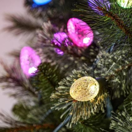 Twinkly - LED RGB dimmbare Außen-Weihnachtslichterkette FACETED 40xLED 14,5 m IP44 Wi-Fi