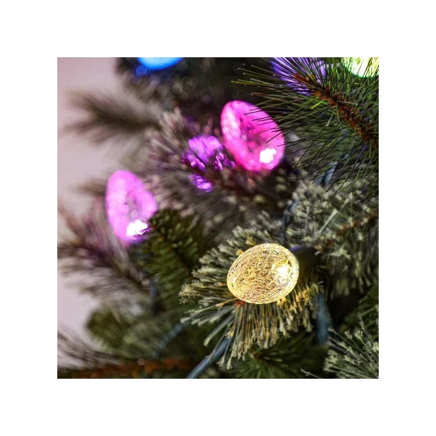 Twinkly - LED RGB dimmbare Außen-Weihnachtslichterkette FACETED 40xLED 14,5 m IP44 Wi-Fi