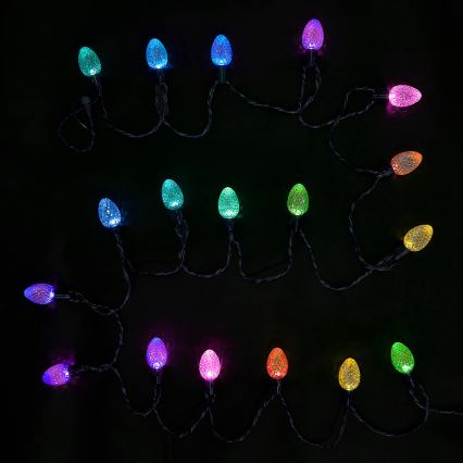 Twinkly - LED RGB dimmbare Außen-Weihnachtslichterkette FACETED 40xLED 14,5 m IP44 Wi-Fi