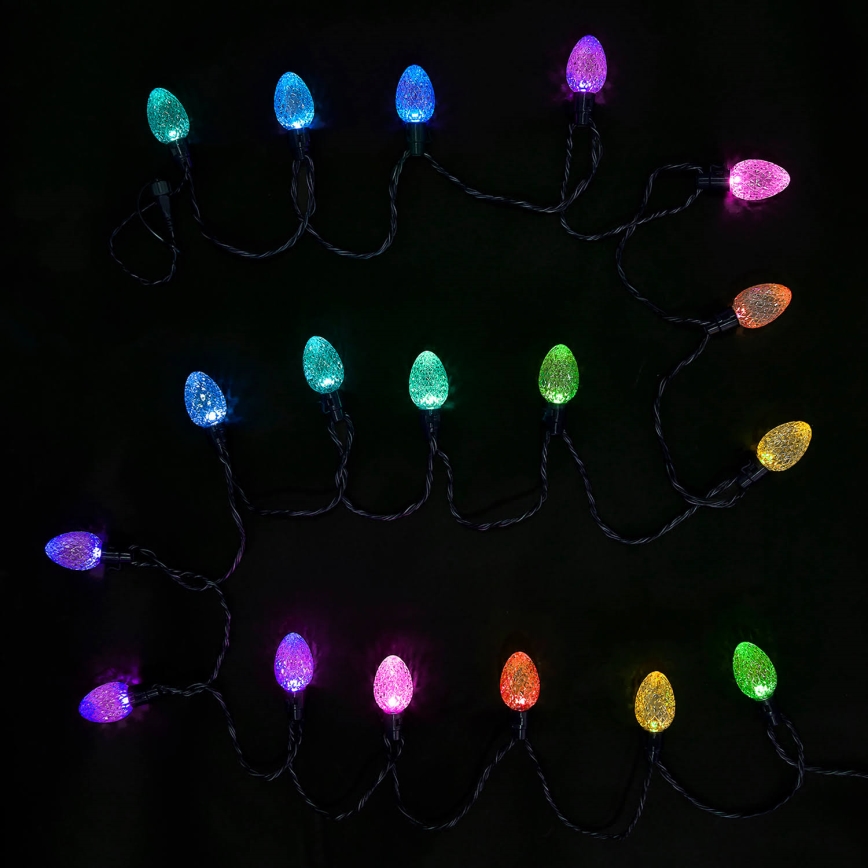 Twinkly - LED RGB dimmbare Außen-Weihnachtslichterkette FACETED 40xLED 14,5 m IP44 Wi-Fi
