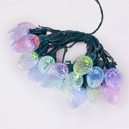 Twinkly - LED RGB dimmbare Außen-Weihnachtslichterkette FACETED 40xLED 14,5 m IP44 Wi-Fi