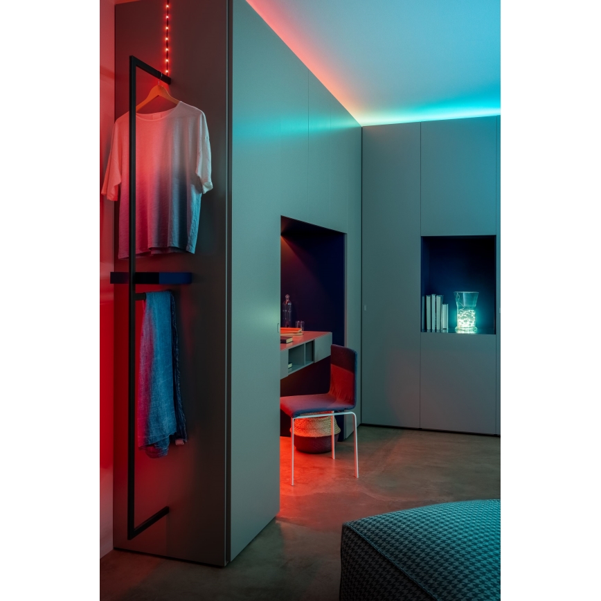 Twinkly - LED RGB dimmbare Lichterkette DOTS 60 LEDs 7 m USB Wi-Fi