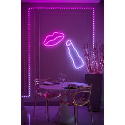 Twinkly - LED RGB dimmbare Lichterkette DOTS 60 LEDs 7 m USB Wi-Fi