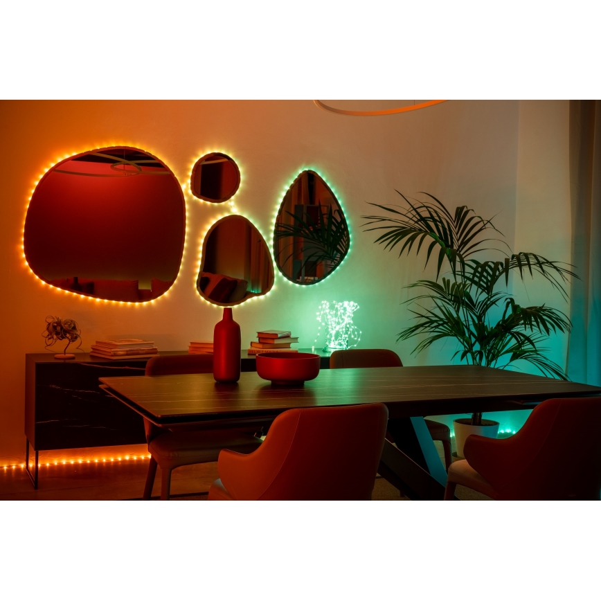 Twinkly - LED RGB dimmbare Weihnachts-Lichterkette DOTS 60xLED 7 m USB Wi-Fi