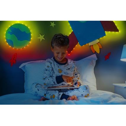 Twinkly - Dimmbarer LED-RGB-Streifen für den Außenbereich DOTS 200xLED 10 m IP44 WiFi