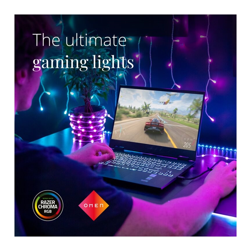 Twinkly - Dimmbarer LED-RGB-Streifen für den Außenbereich DOTS 200xLED 10 m IP44 WiFi