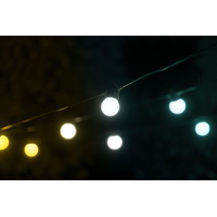 Twinkly - Dimmbare, dekorative LED-Kette für den Außenbereich FESTOON 20xLED 14m IP44 Wi-Fi