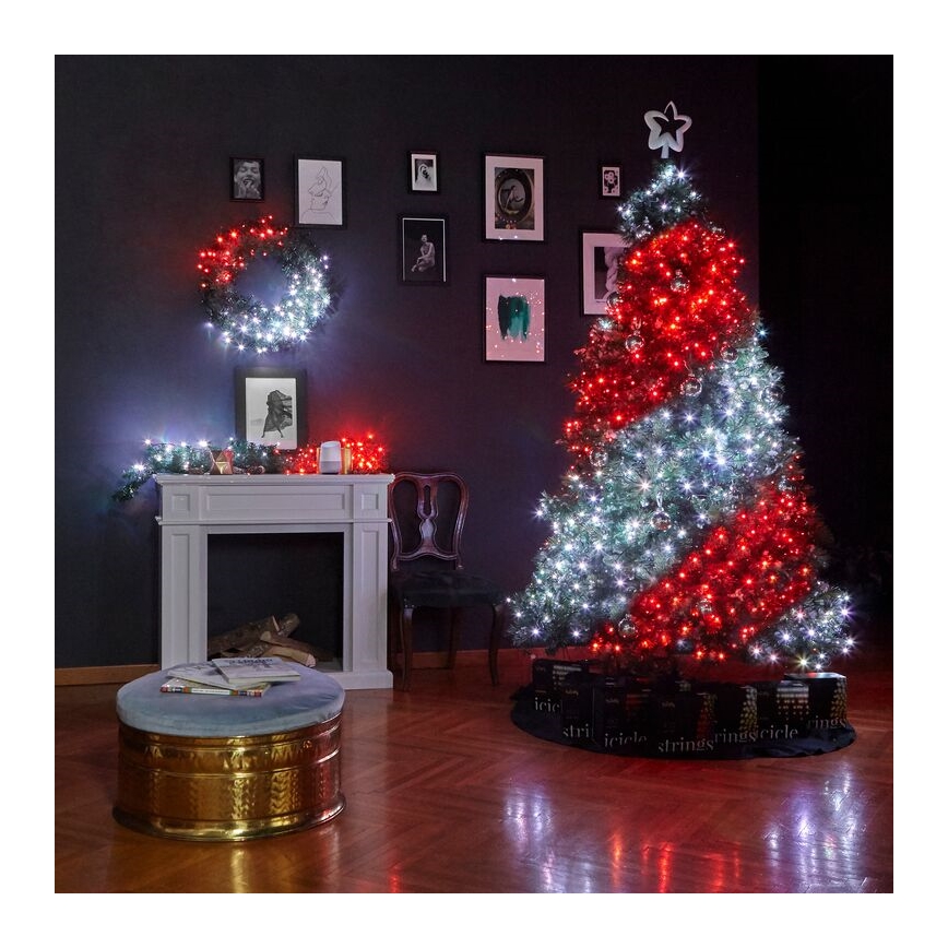 Twinkly - Dimmbare LED-RGBW-Weihnachtsdekoration PRE-LIT GARLAND 50xLED 3,15 m Wi-Fi
