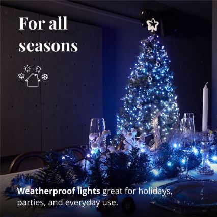 Twinkly - Dimmbare LED-RGBW-Weihnachtsdekoration PRE-LIT GARLAND 50xLED 3,15 m Wi-Fi