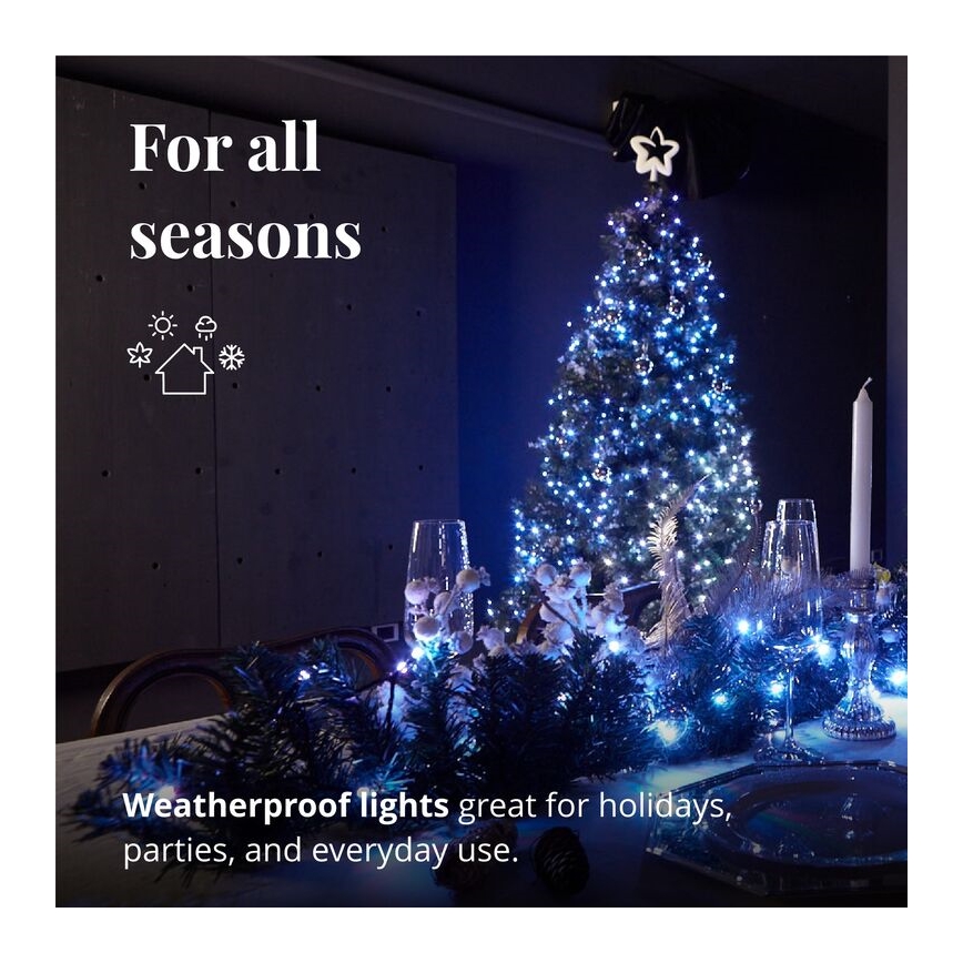 Twinkly - Dimmbare LED-RGBW-Weihnachtsdekoration PRE-LIT GARLAND 50xLED 3,15 m Wi-Fi