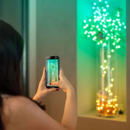 Twinkly - LED RGB dimmbare Weihnachtslichterkette CANDIES 200xLED 14 m USB Wi-Fi